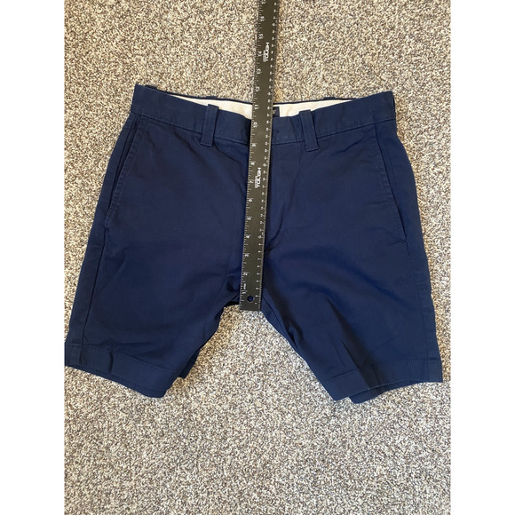 J Crew Shorts Mens Sz 28 Navy Blue Preppy Summer Casual Vacation Chino 7" inseam - Picture 11 of 12